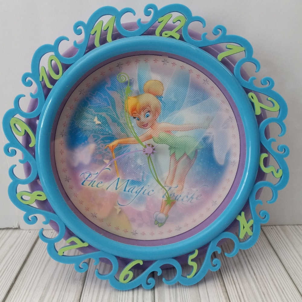 Disney Tinkerbell Fairy Hologram Wall Clock